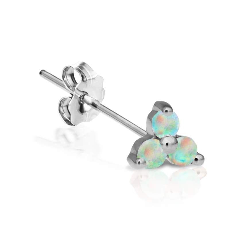 Opal Trinity Stud Earring - Image 3