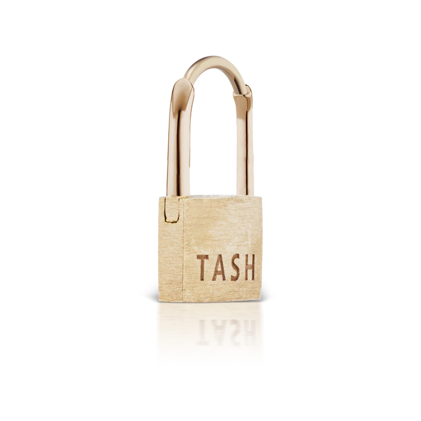 Padlock Hoop Earring (Non-Rotating) - Image 3