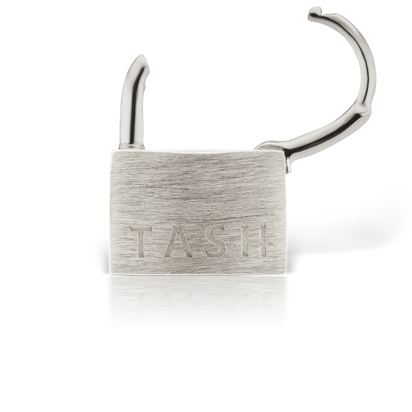 Padlock Hoop Earring (Non-Rotating) - Image 8