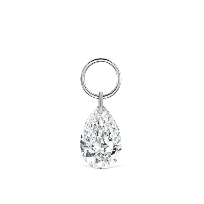 Pear Floating Diamond Charm - Image 13