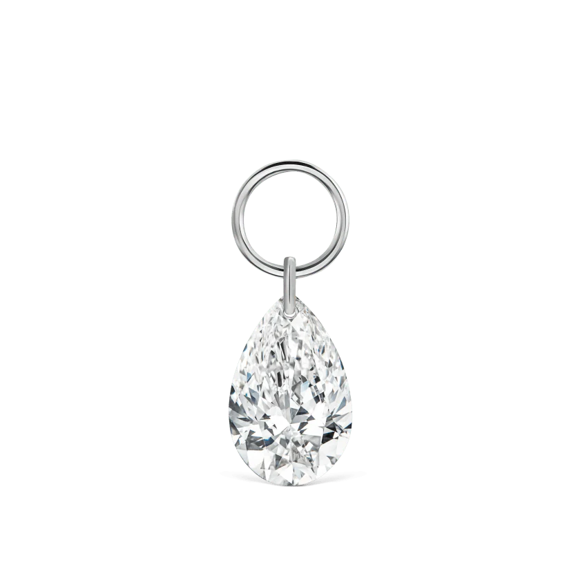 Pear Floating Diamond Charm - Image 19