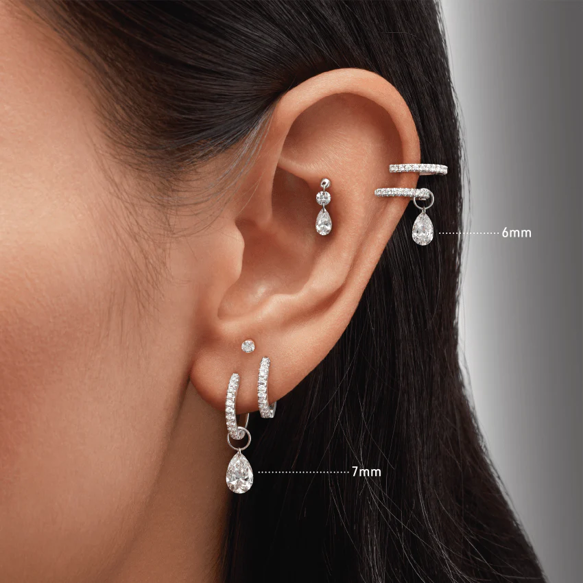 Pear Floating Diamond Charm - Image 22