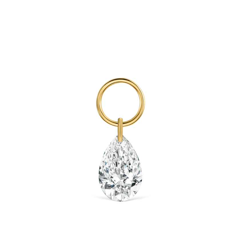 Pear Floating Diamond Charm - Image 30
