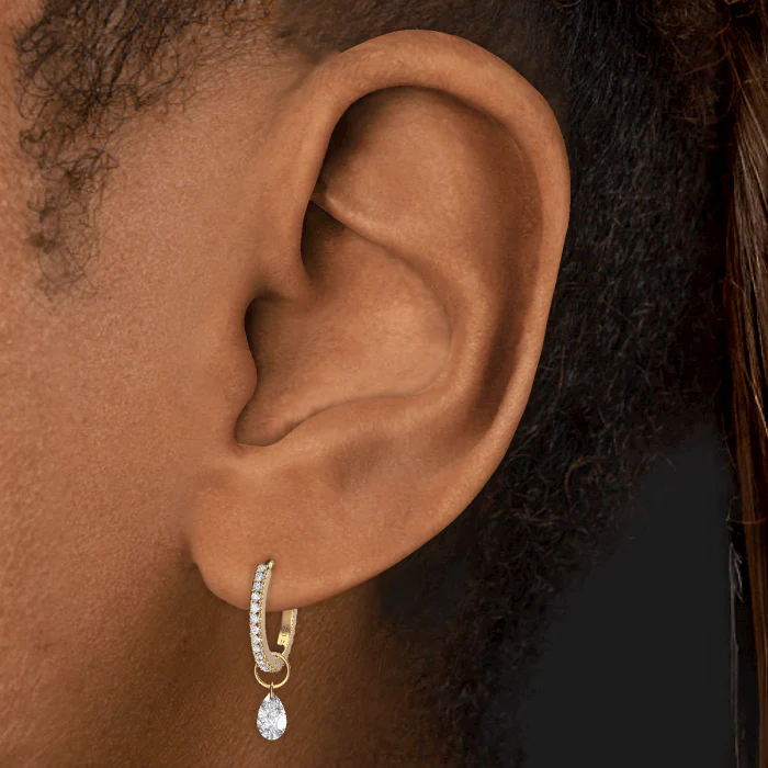 Pear Floating Diamond Charm - Image 36