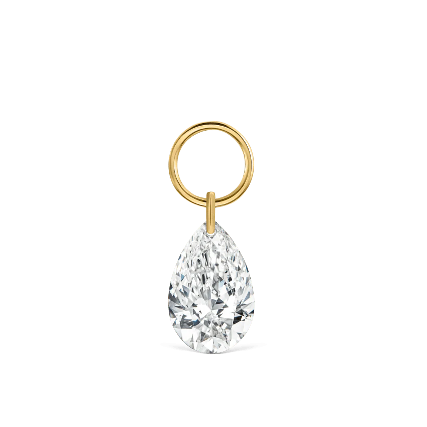 Pear Floating Diamond Charm - Image 37