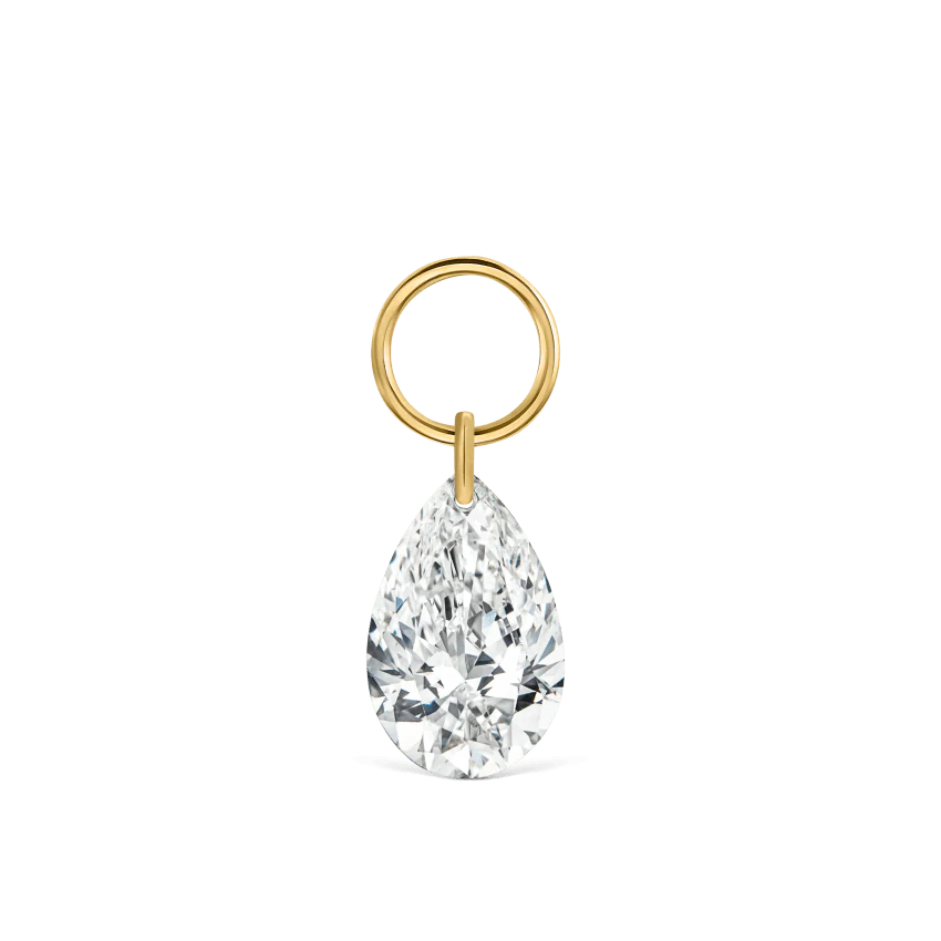 Pear Floating Diamond Charm - Image 43