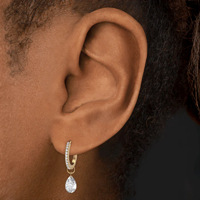 Pear Floating Diamond Charm - Image 45