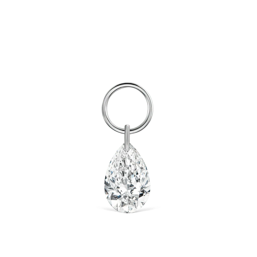 Pear Floating Diamond Charm - Image 6