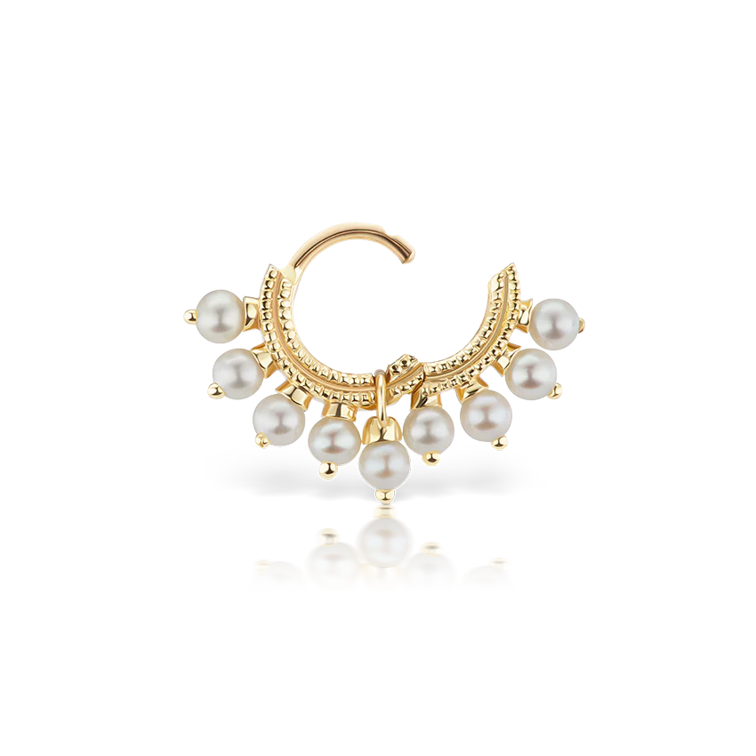 Pearl Coronet Hoop Earring - Image 20