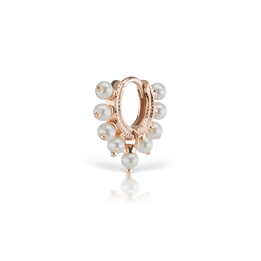 Pearl Coronet Hoop Earring - Image 35