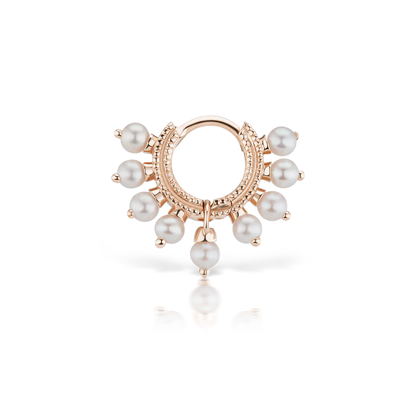 Pearl Coronet Hoop Earring - Image 36