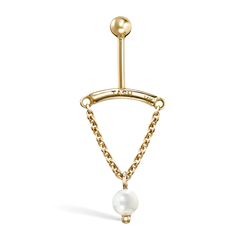 Pearl Drape Threaded Stud Earring - Image 13