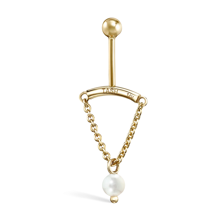 Pearl Drape Threaded Stud Earring - Image 14