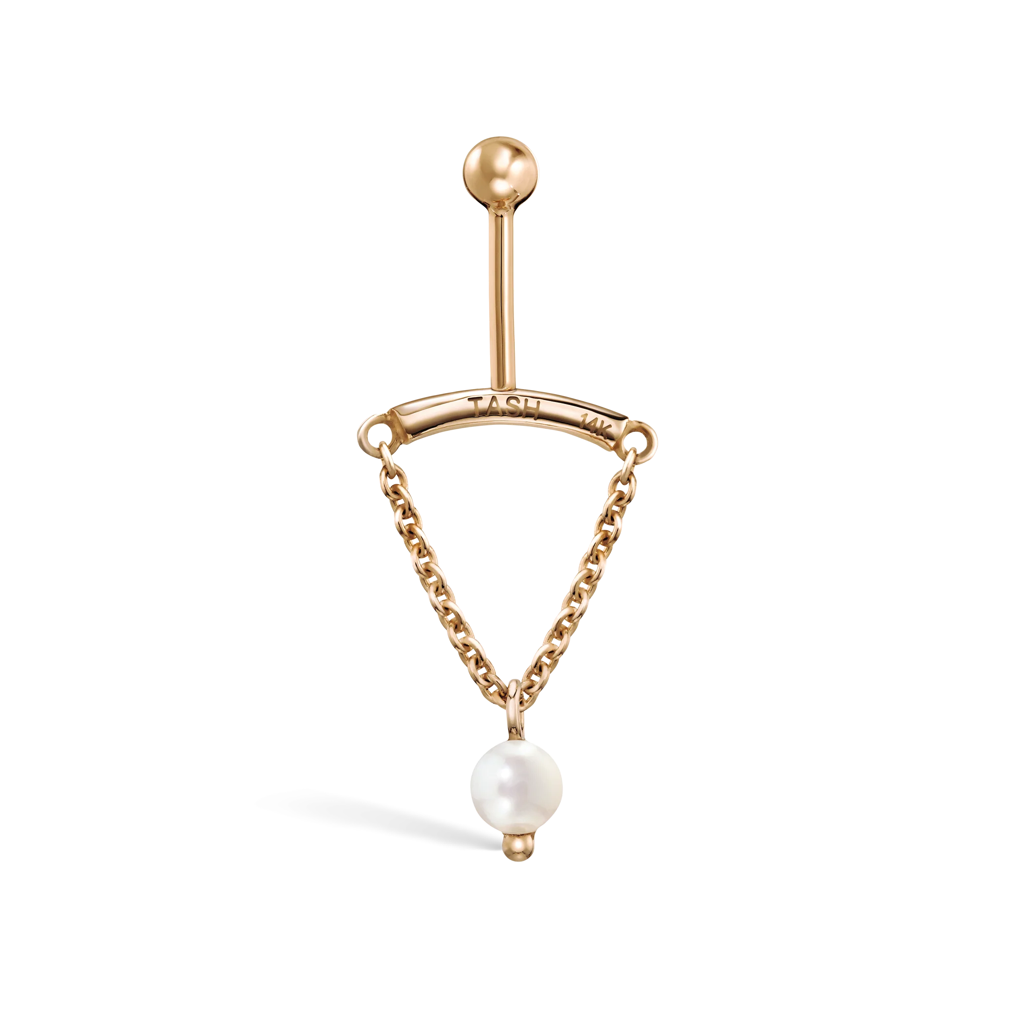 Pearl Drape Threaded Stud Earring - Image 25