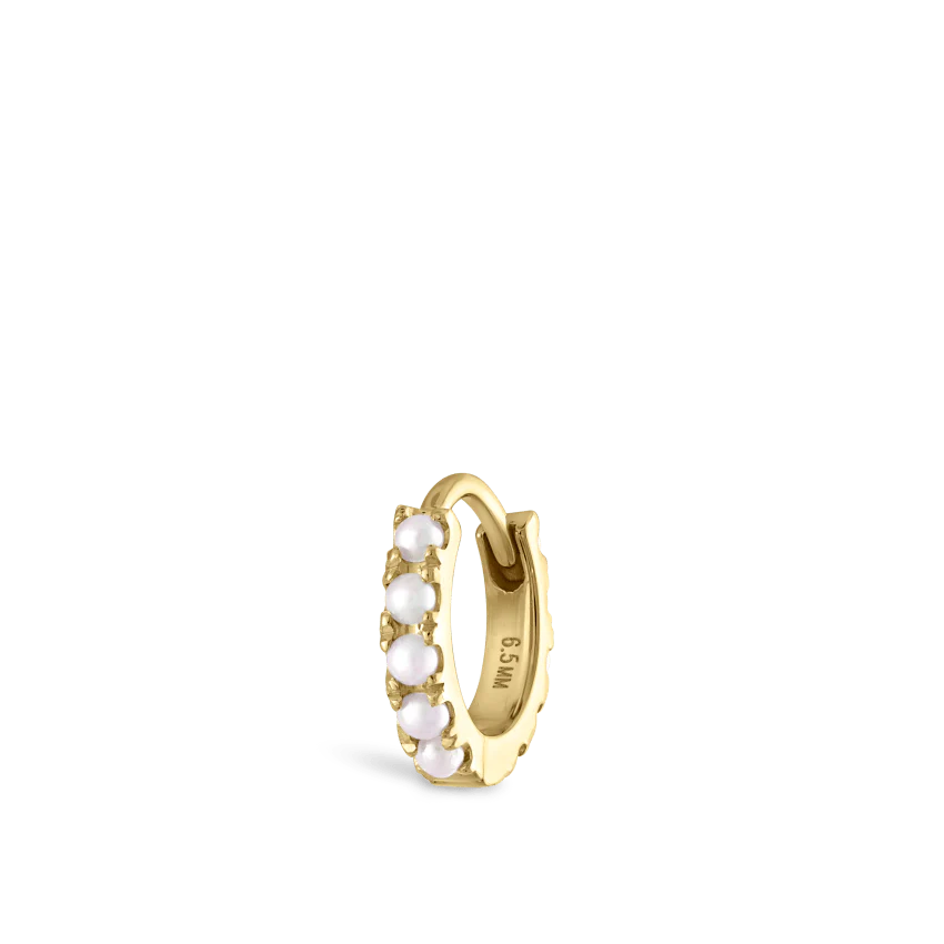Pearl Eternity Hoop Earring - Image 18
