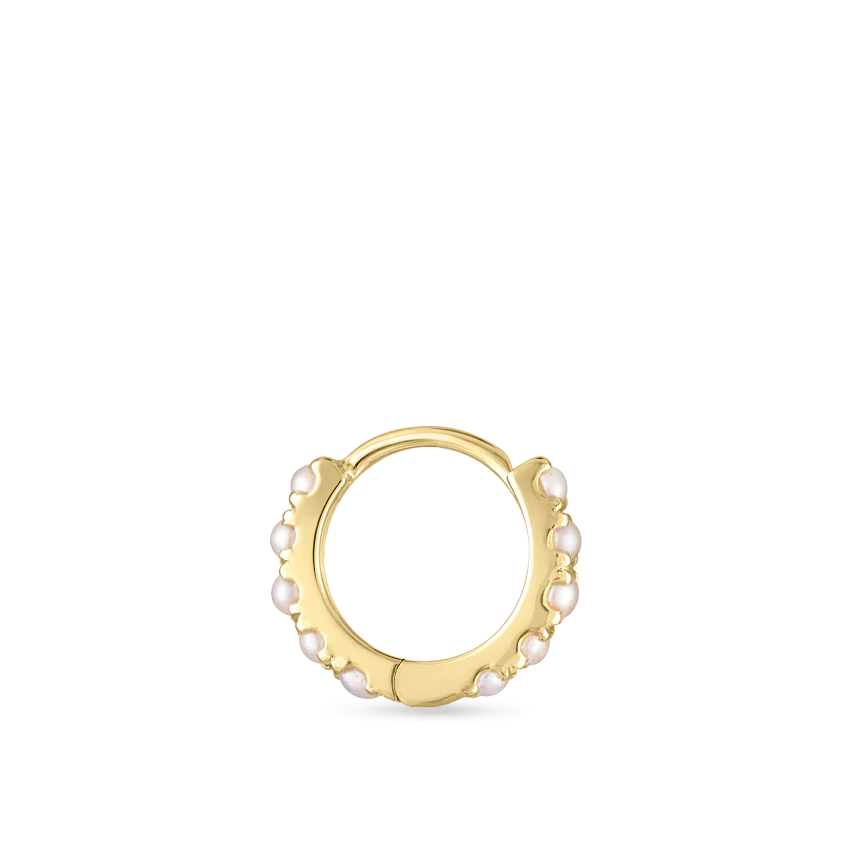 Pearl Eternity Hoop Earring - Image 22