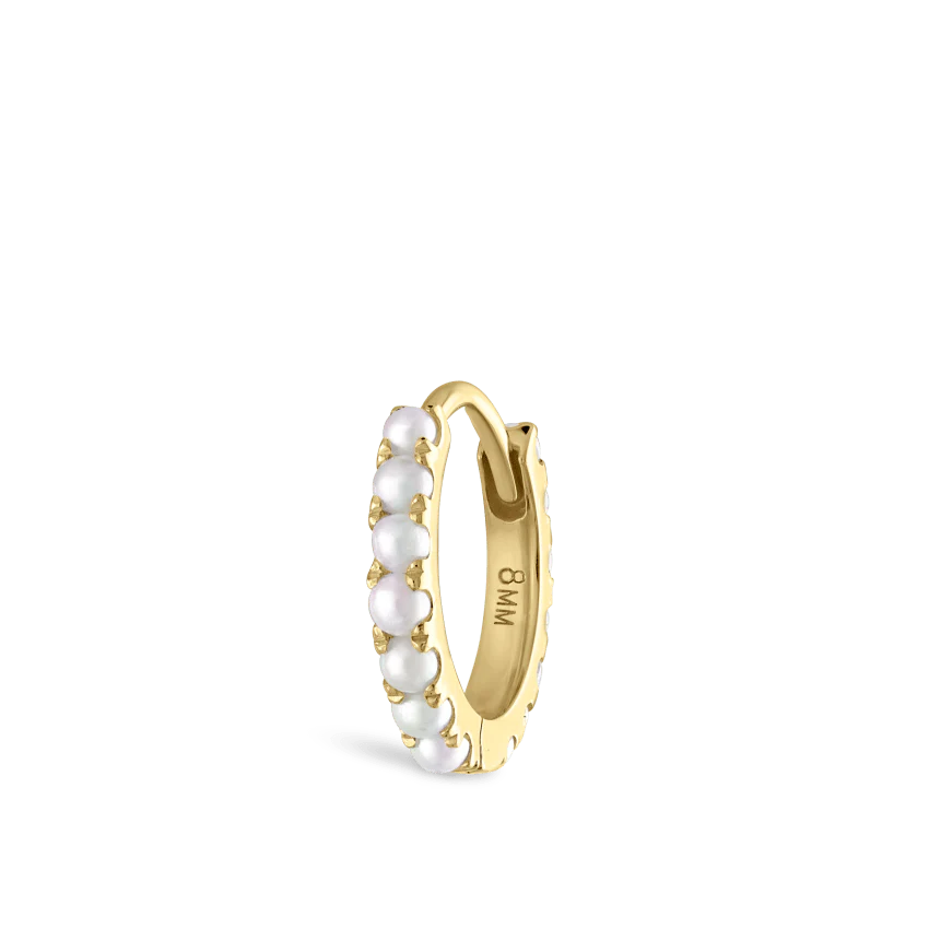 Pearl Eternity Hoop Earring - Image 24