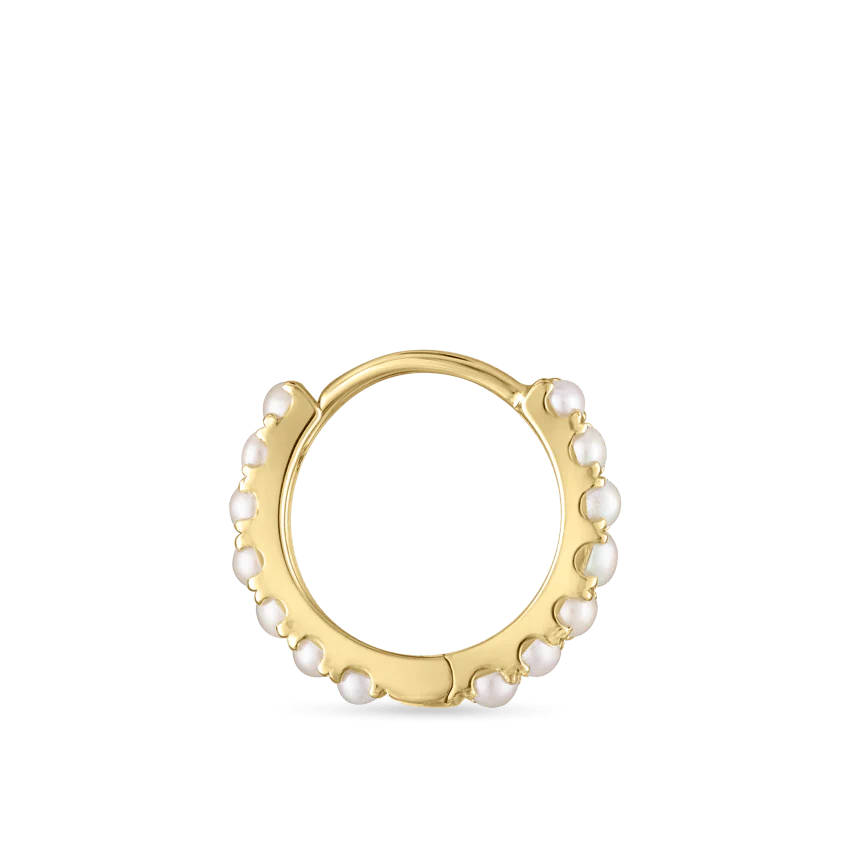 Pearl Eternity Hoop Earring - Image 27