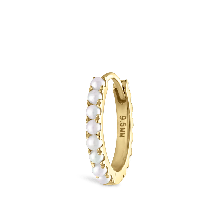 Pearl Eternity Hoop Earring - Image 30