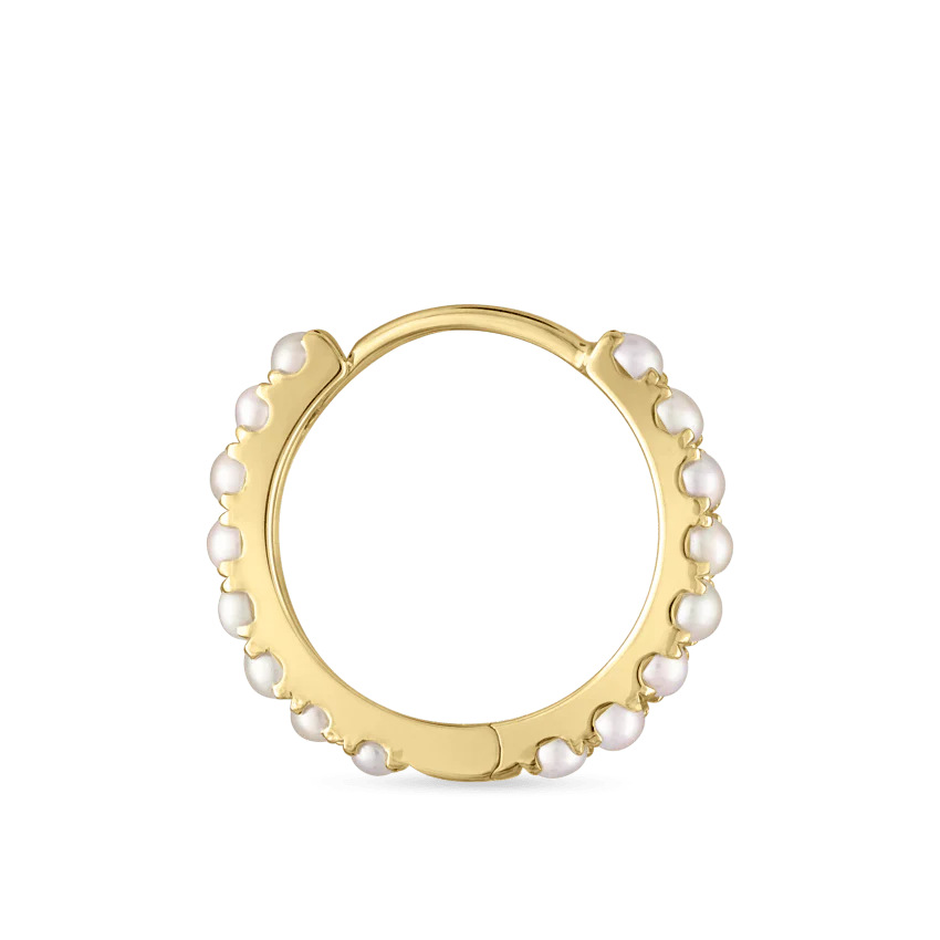 Pearl Eternity Hoop Earring - Image 31