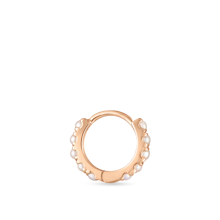 Pearl Eternity Hoop Earring - Image 38