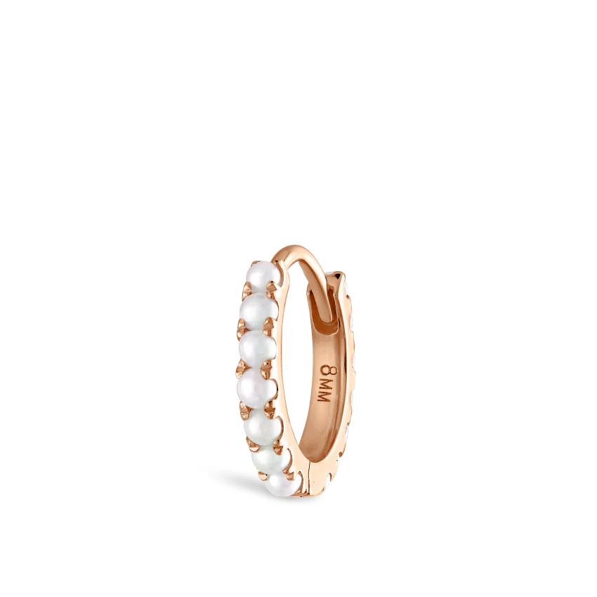 Pearl Eternity Hoop Earring - Image 40