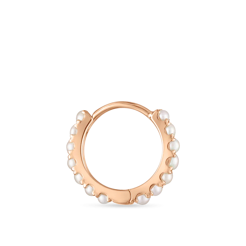 Pearl Eternity Hoop Earring - Image 43