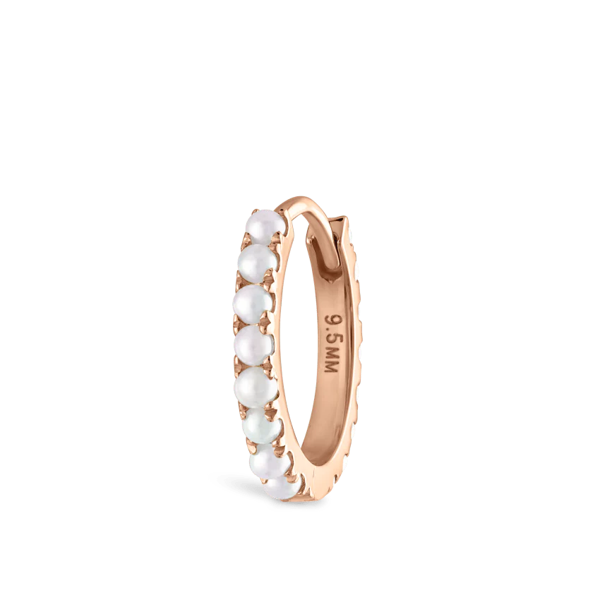 Pearl Eternity Hoop Earring - Image 46