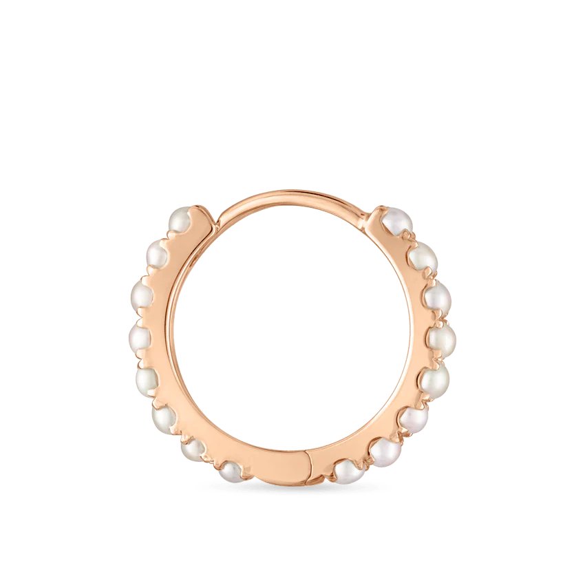 Pearl Eternity Hoop Earring - Image 47