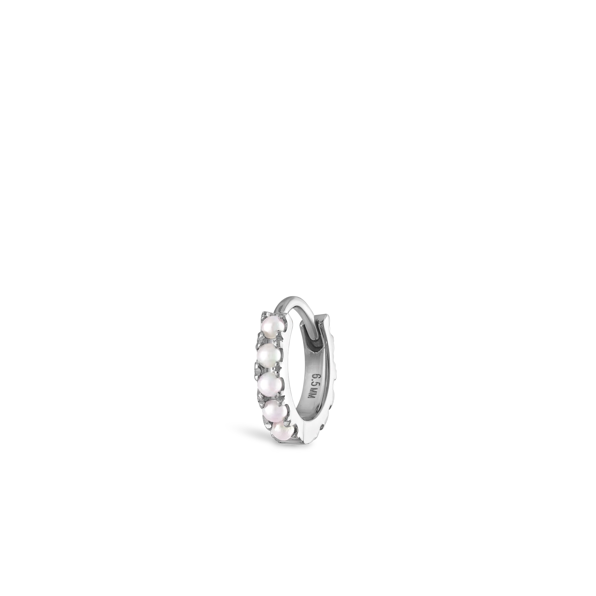 Pearl Eternity Hoop Earring - Image 51