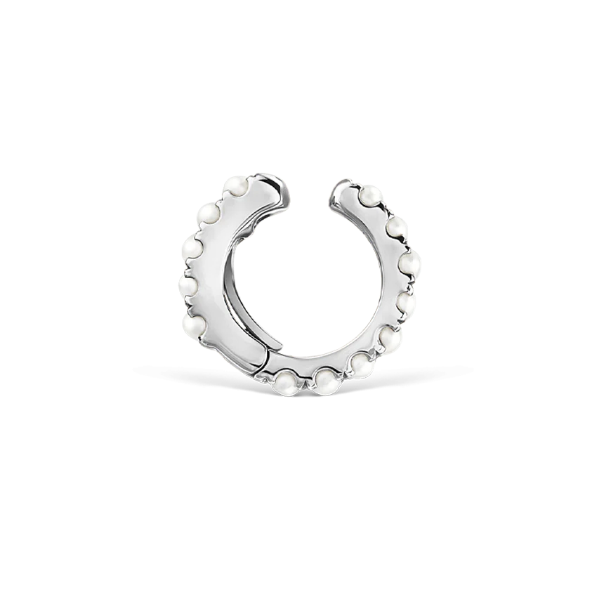 Pearl Eternity Tash Cuff Earring - Image 3