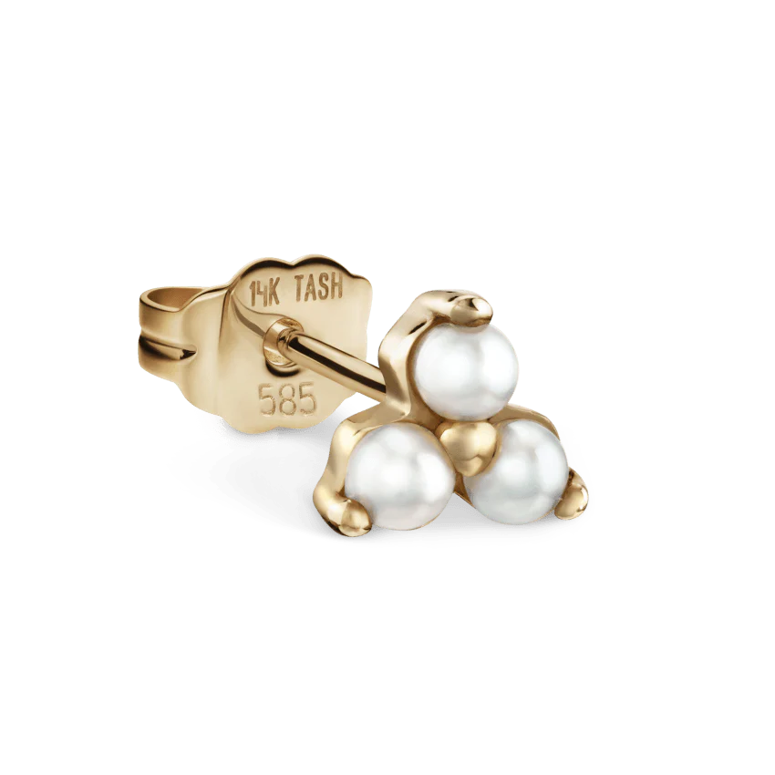 Pearl Trinity Stud Earring - Image 11
