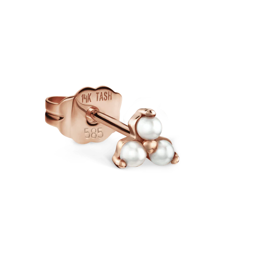 Pearl Trinity Stud Earring - Image 14