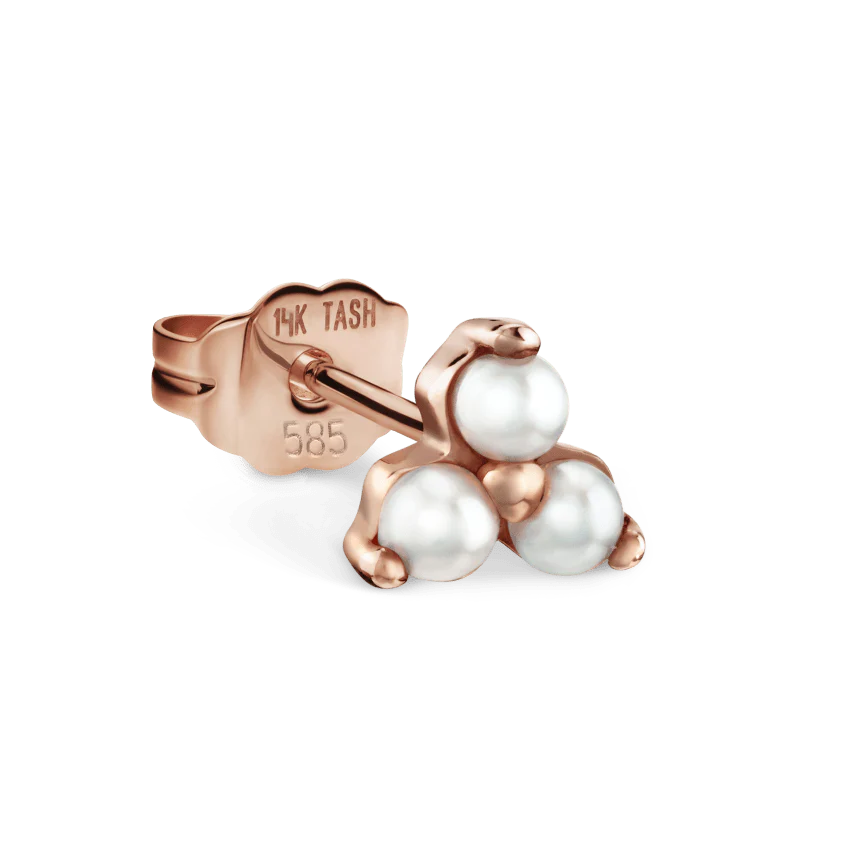 Pearl Trinity Stud Earring - Image 17