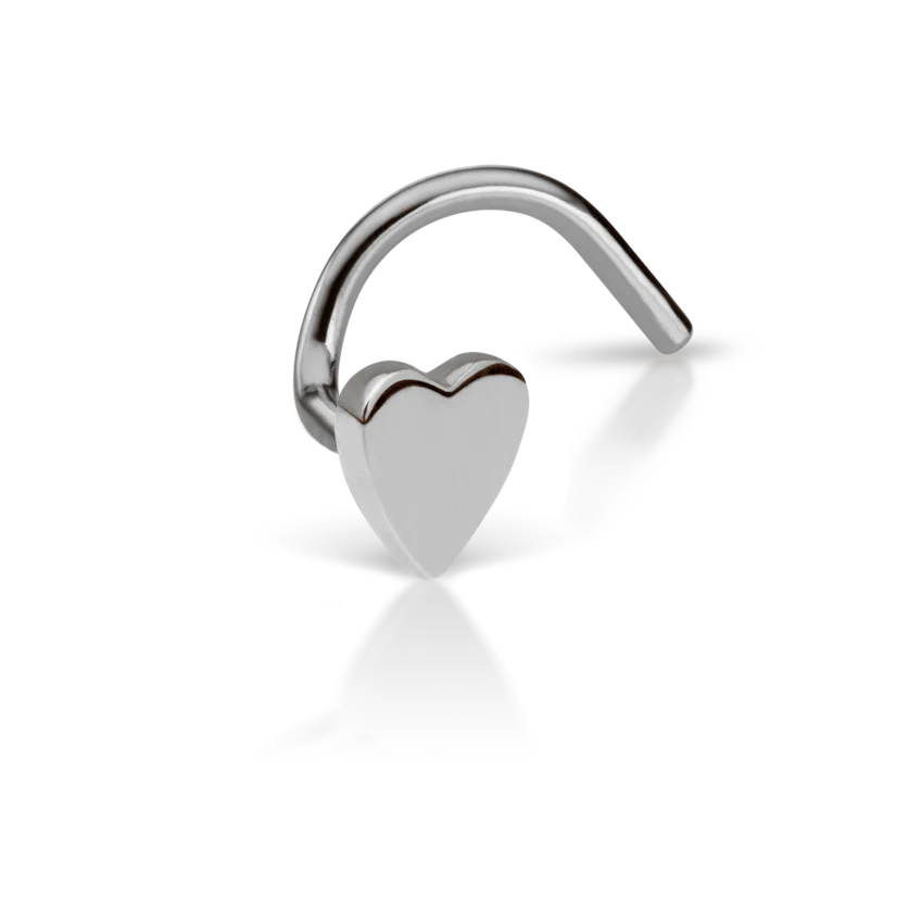 Plain Heart Nostril Screw - Image 6