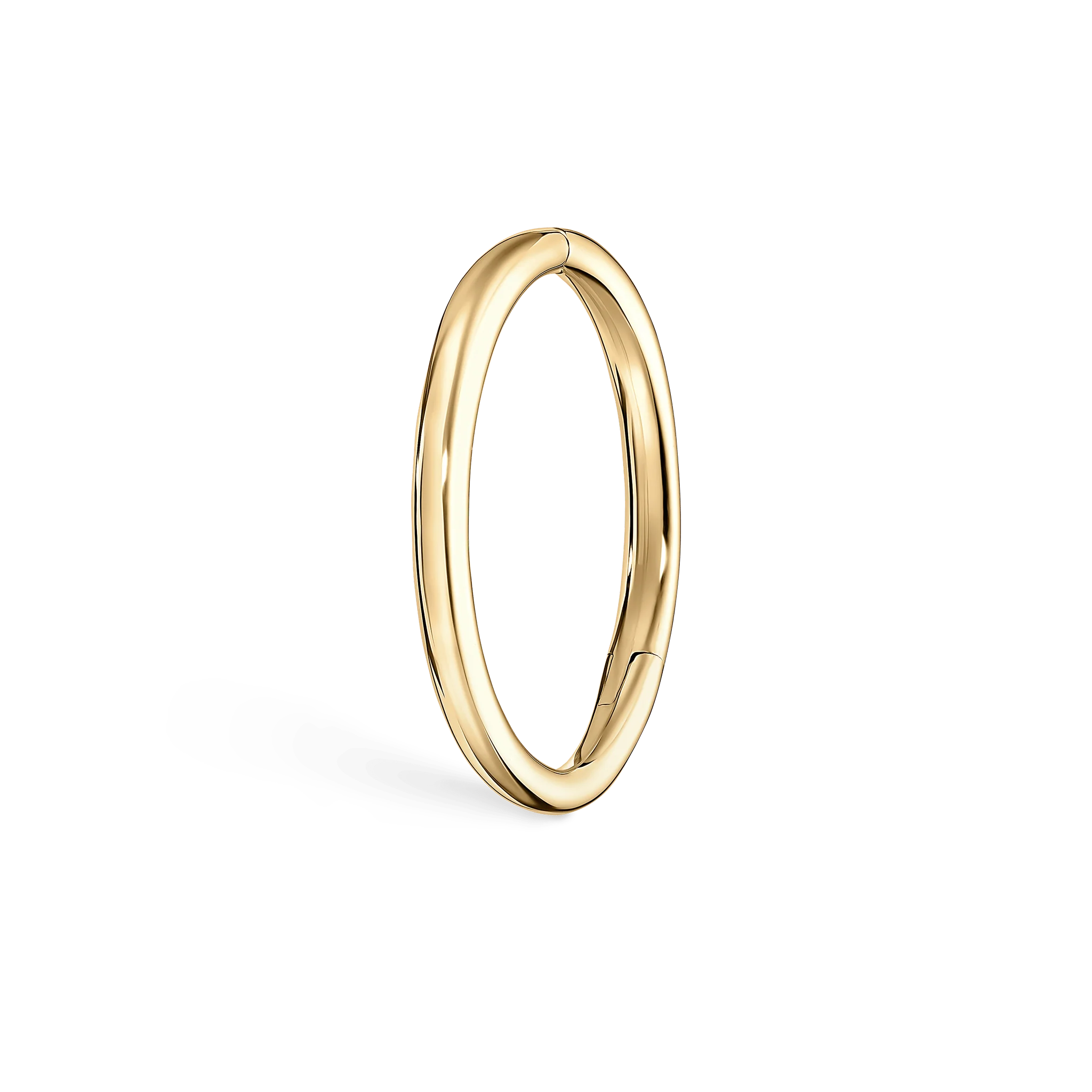 Plain Gold Hoop Earring - Image 11