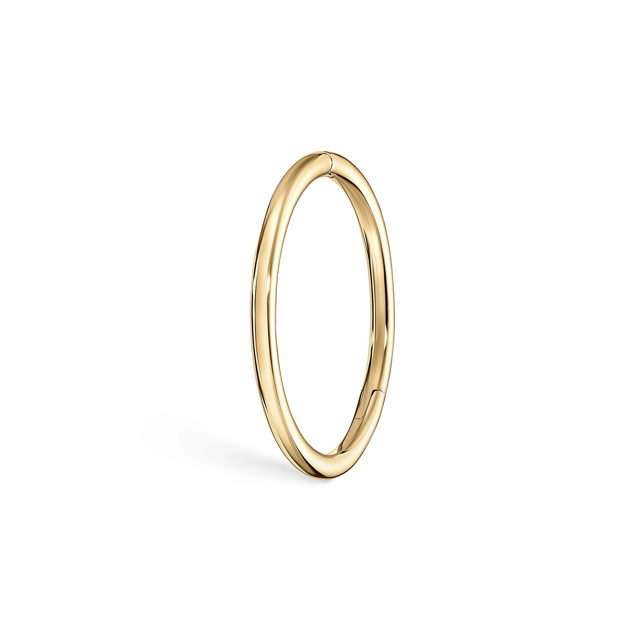 Plain Gold Hoop Earring - Image 12