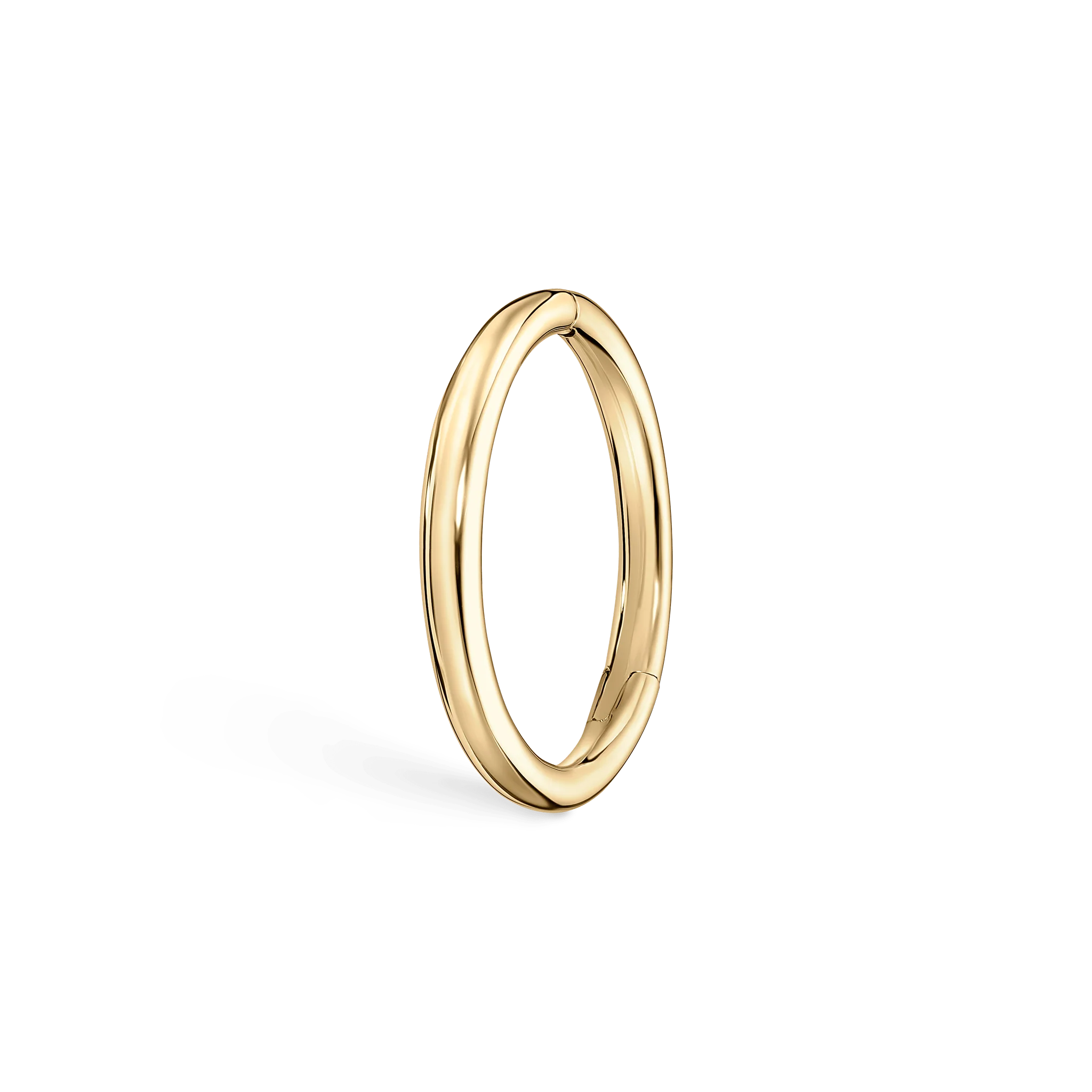 Plain Gold Hoop Earring - Image 3