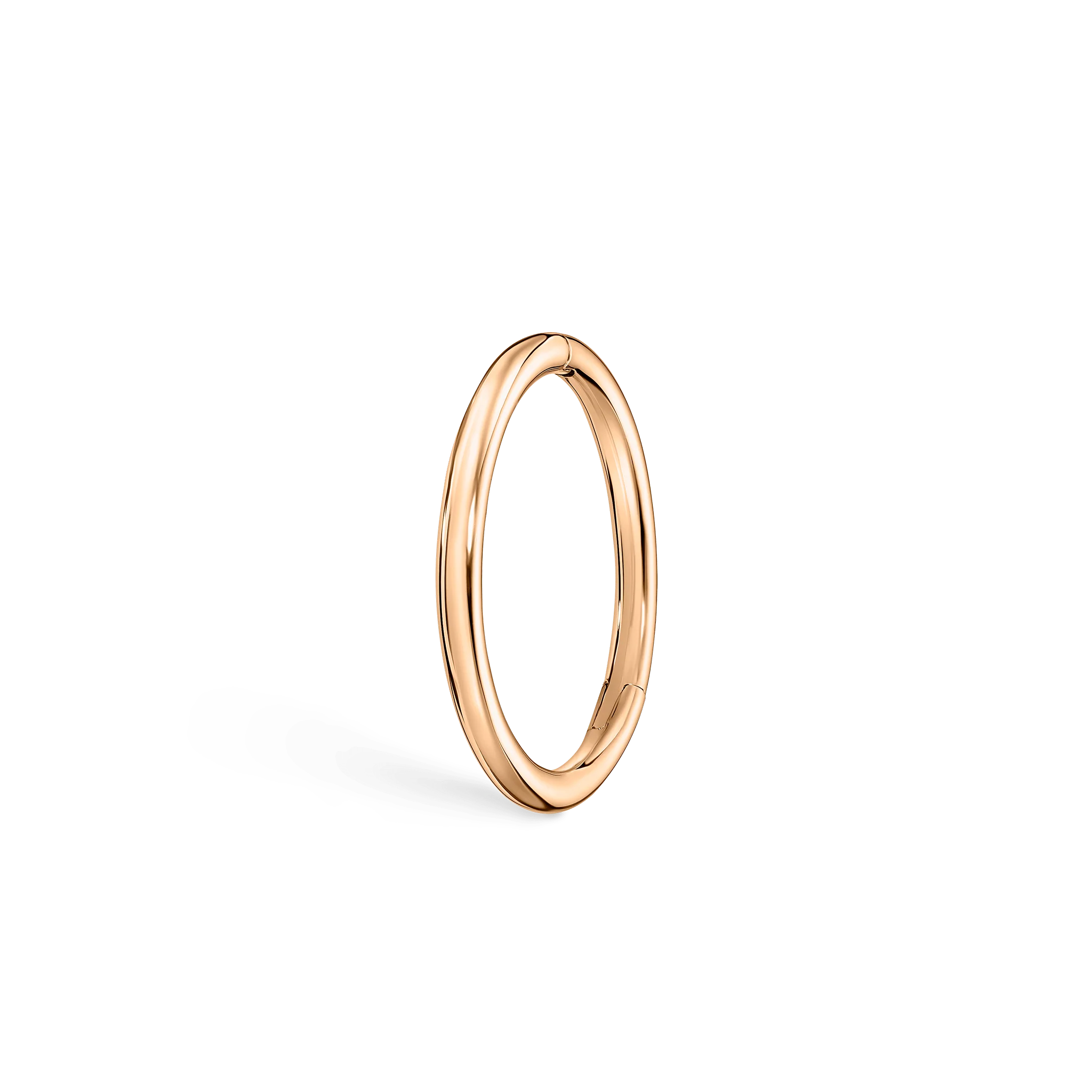 Plain Gold Hoop Earring - Image 5