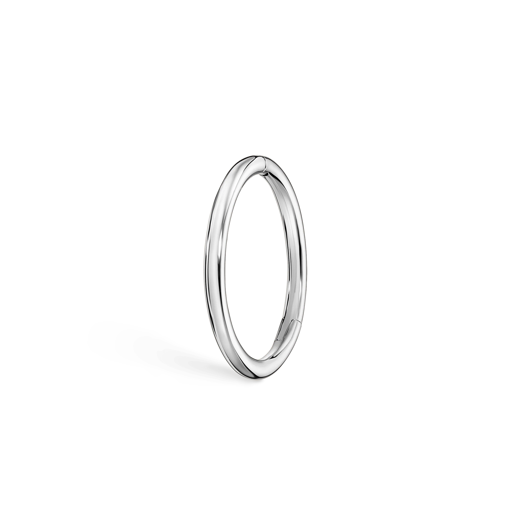 Plain Gold Hoop Earring - Image 6