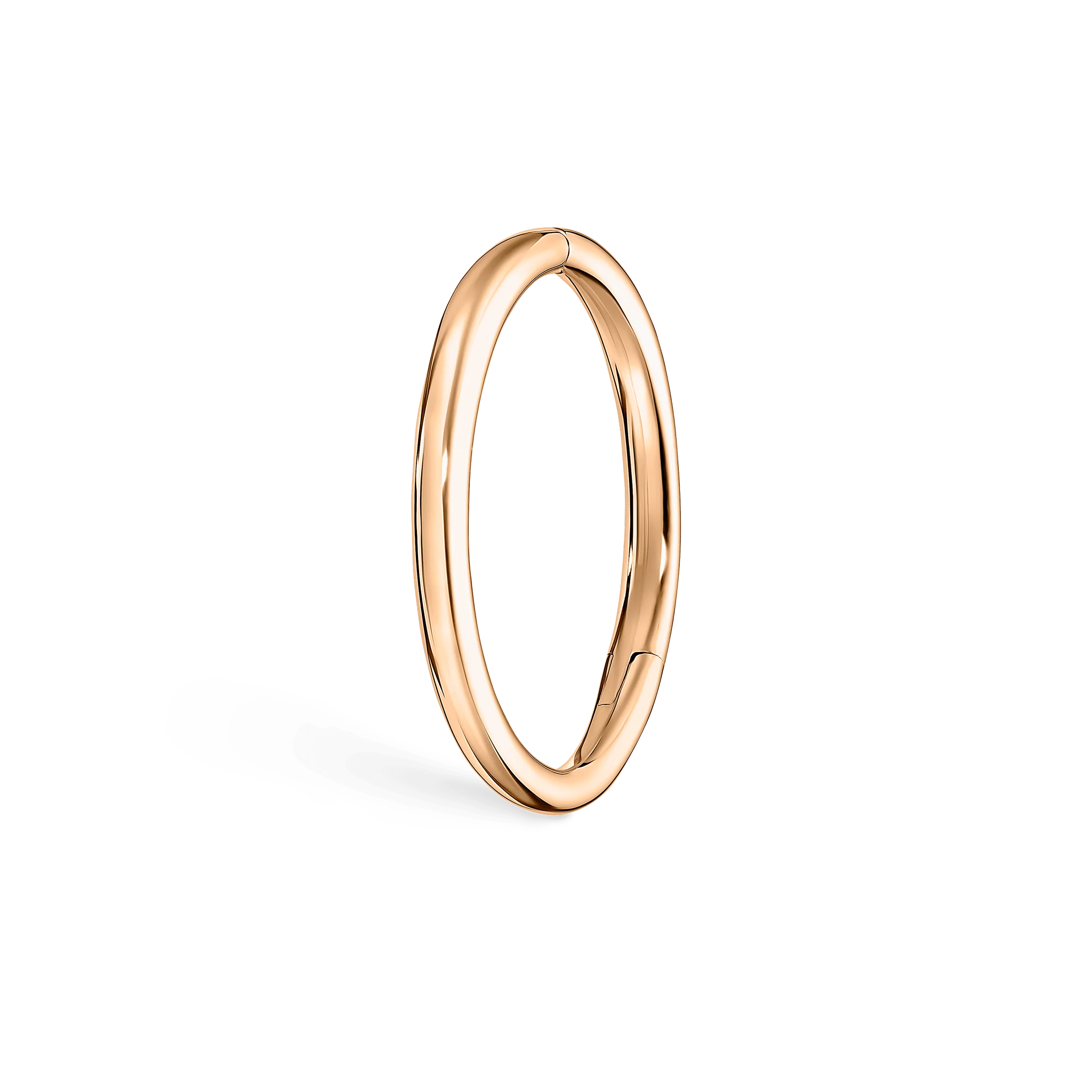Plain Gold Hoop Earring - Image 7