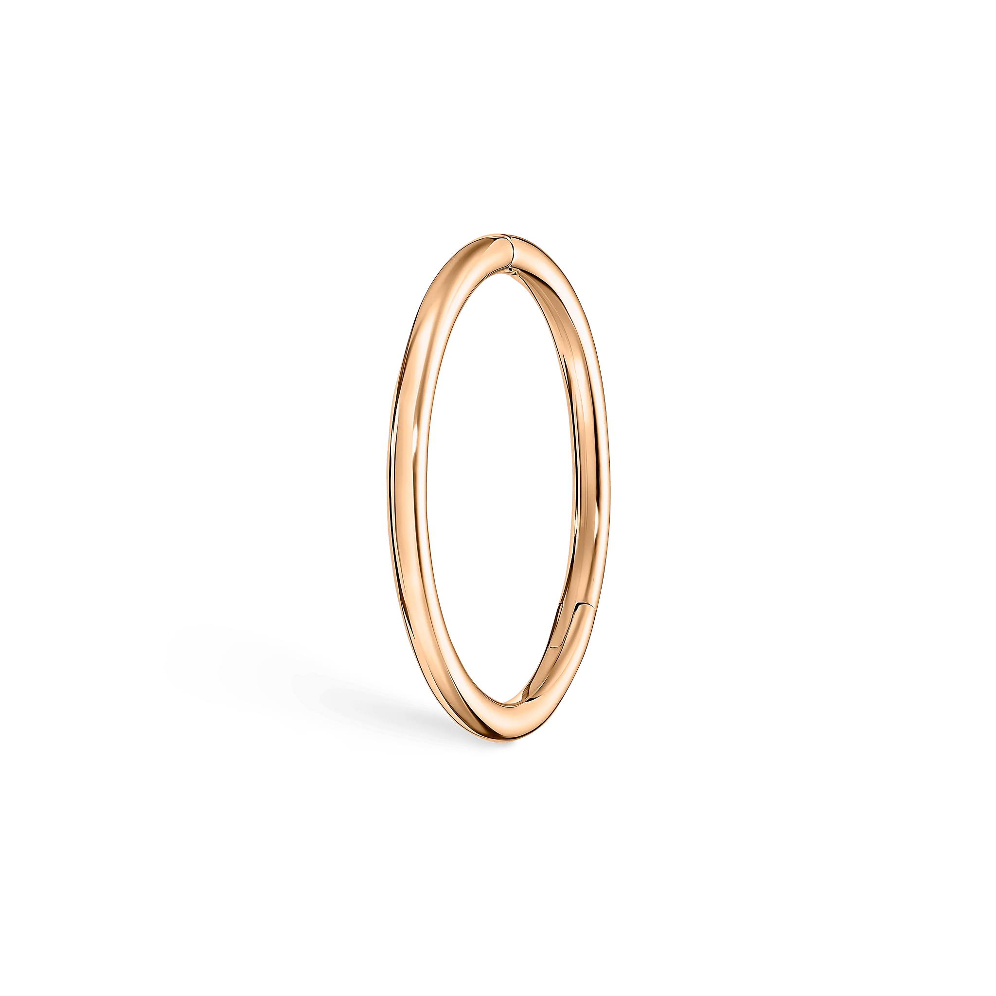 Plain Gold Hoop Earring - Image 8