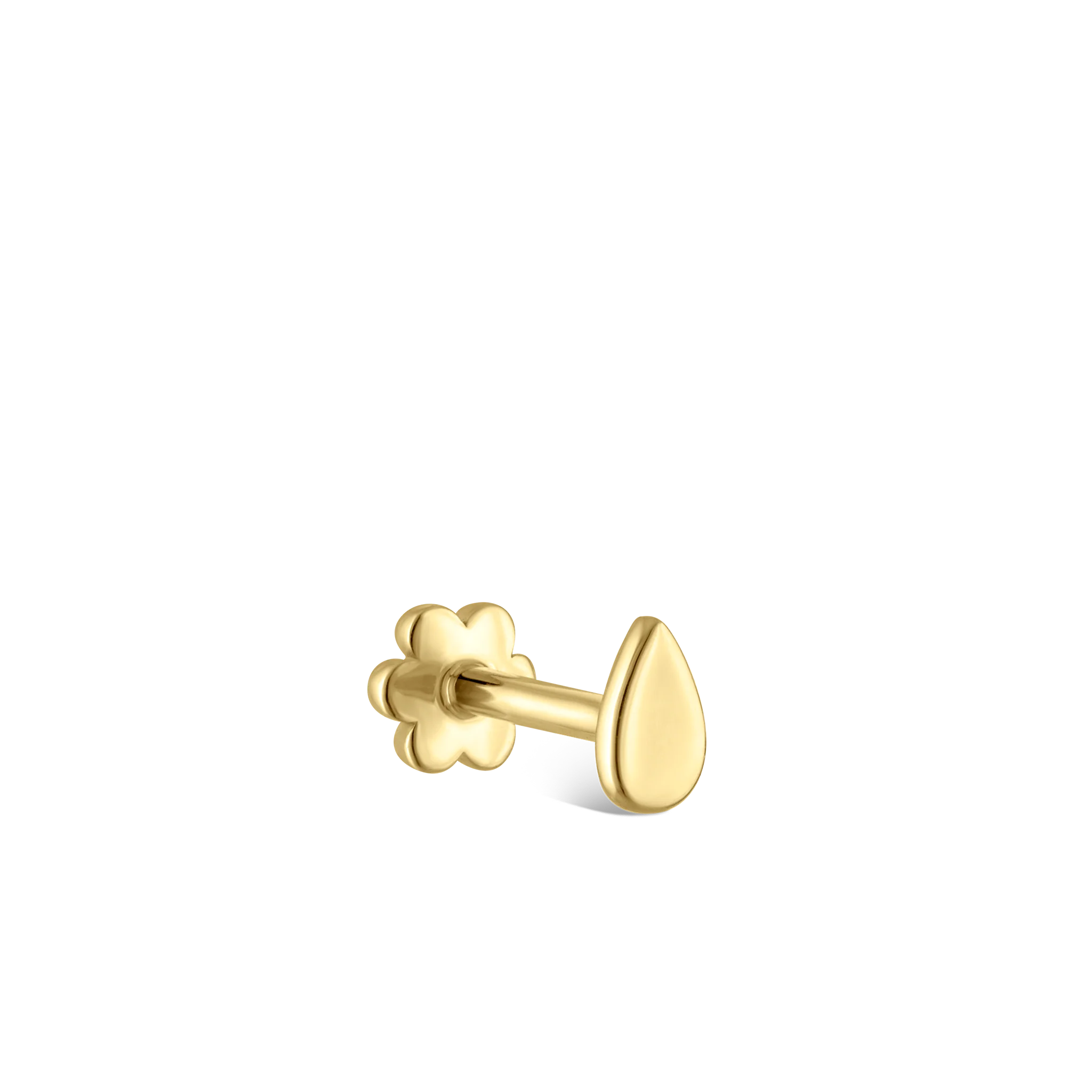 Plain Pear Shaped Threaded Stud Earring - Image 19