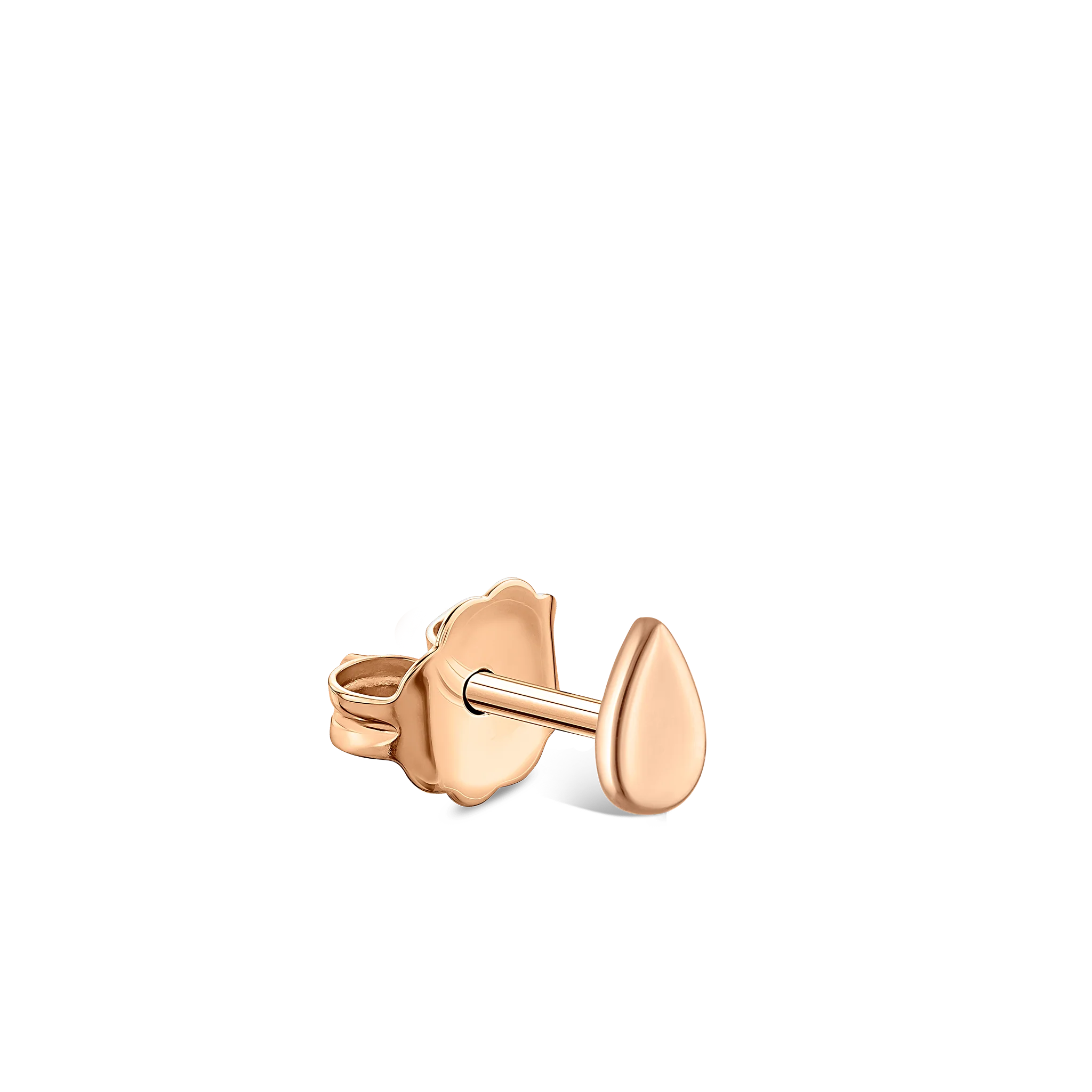 Plain Pear Stud Earring - Image 8