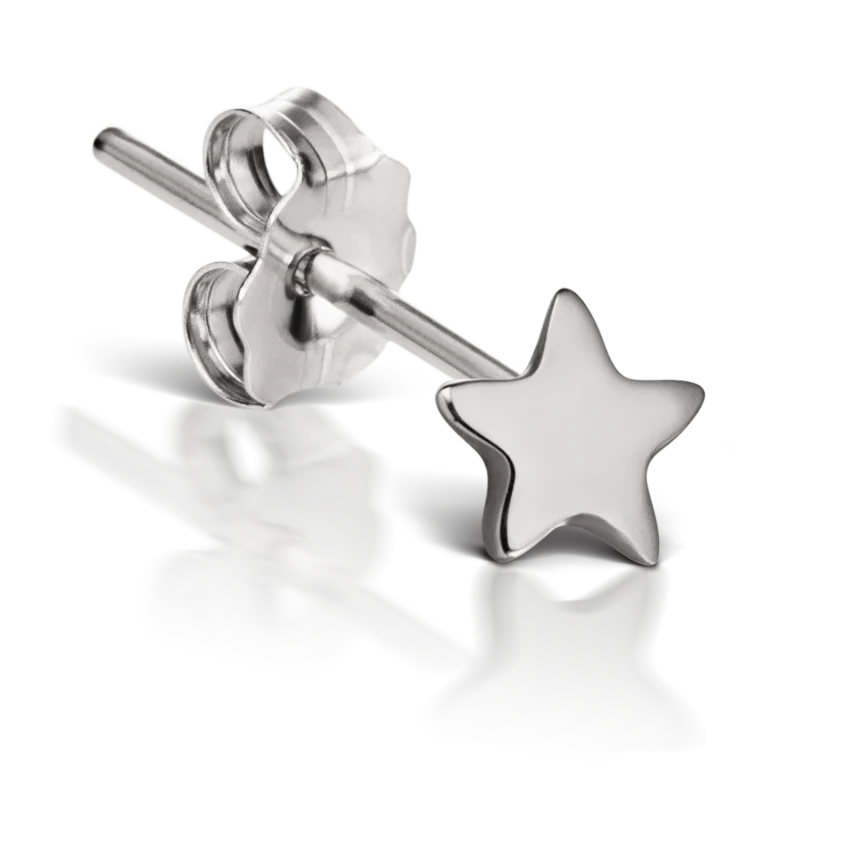 Plain Star Stud Earring - Image 2