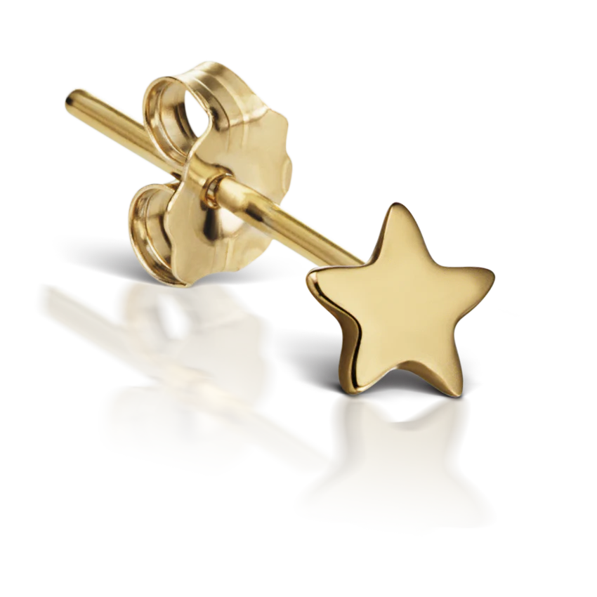 Plain Star Stud Earring - Image 3