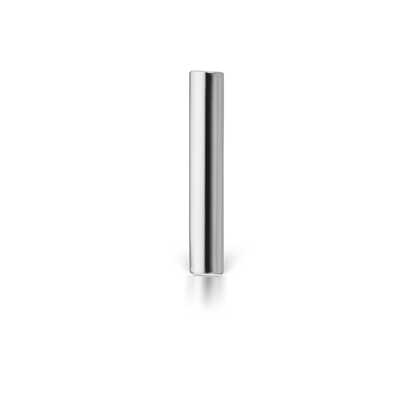 Polished Round Bar Threaded Stud Earring - Image 8