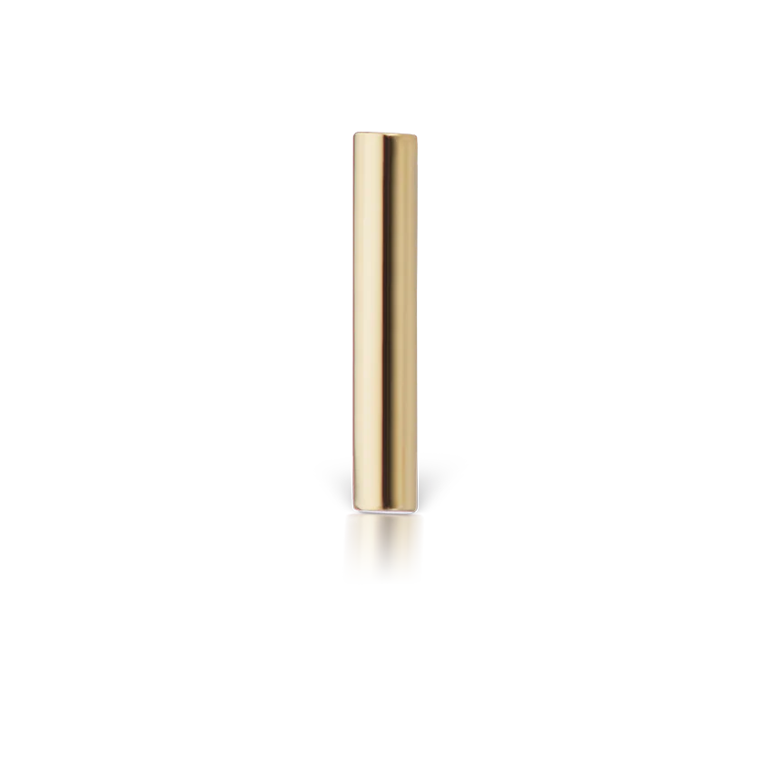 Polished Round Bar Threaded Stud Earring With Titanium Backing - Image 16