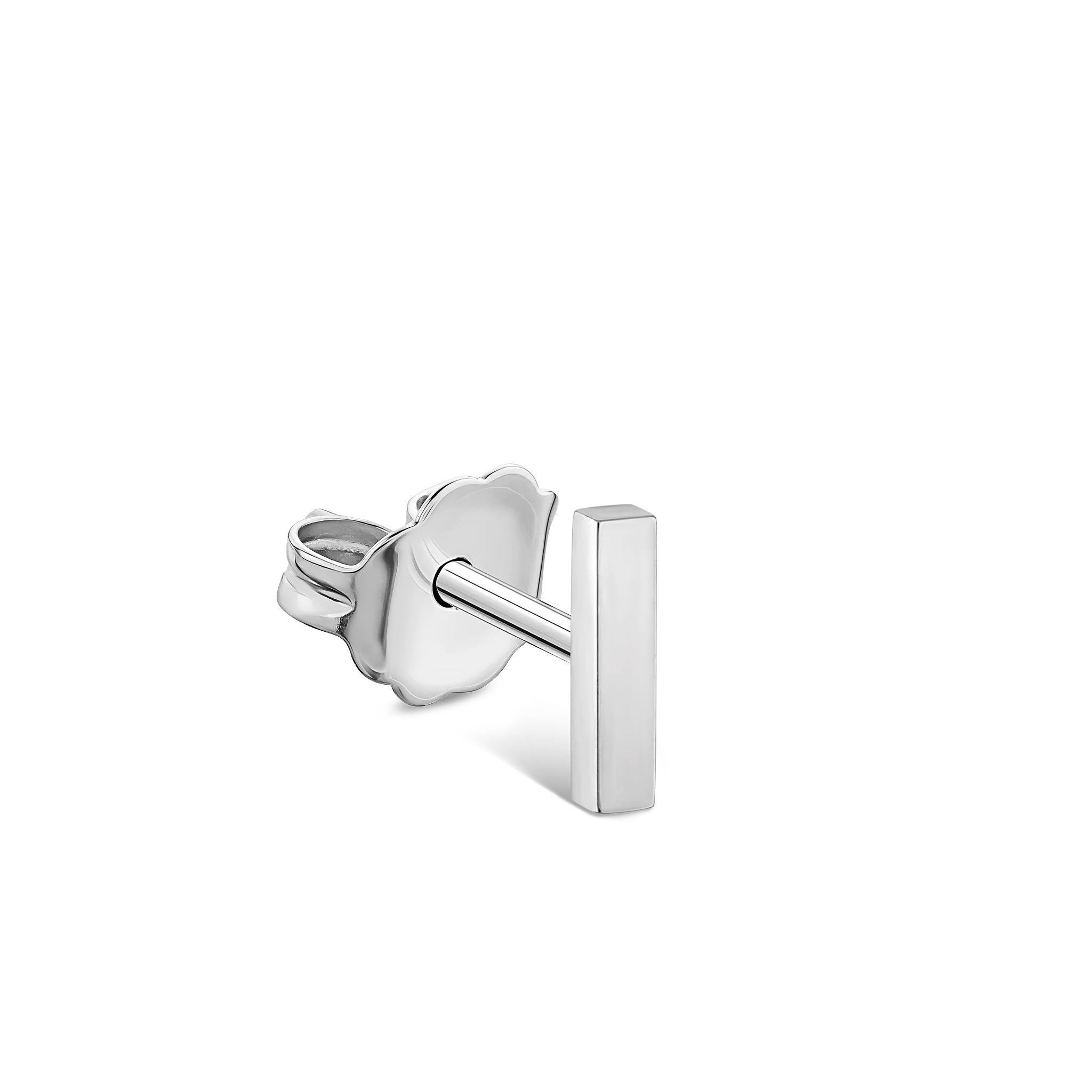 Polished Square Bar Stud Earring - Image 21