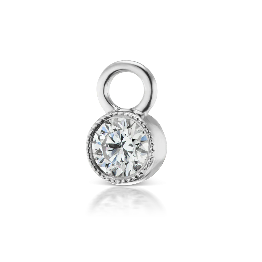 Scalloped Diamond Charm - Image 3